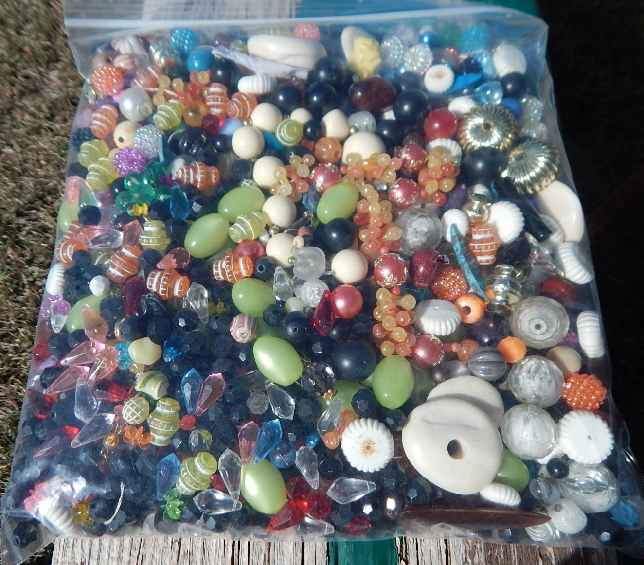 bargain bag of beads assorted