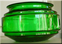 Collectible green glass humidifier bowl 2