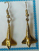 Space shuttle earrings