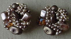 Faux pearl & crystal clip earrings