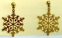 Avon snowflakes stud earrings