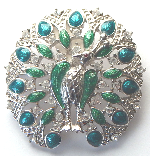 Trifari peacock pin