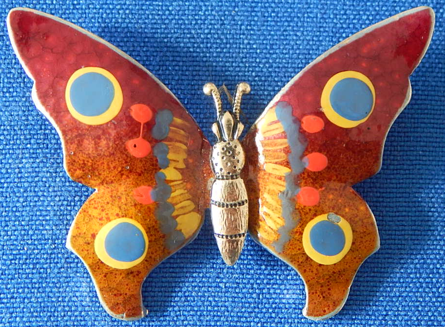 Germany enamel butterfly pin