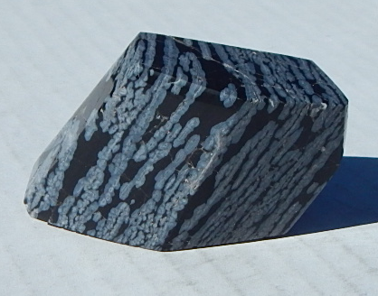 spherilithic obsidian cut & contour polished all sides specimen