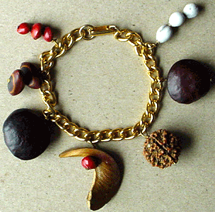 Vintage nuts & seed bracelet