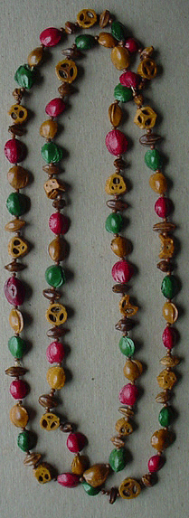 Vintage nuts & seed necklace