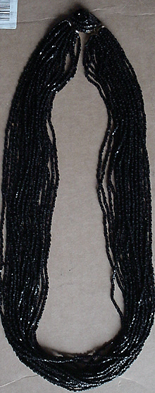 Black seed bead necklace