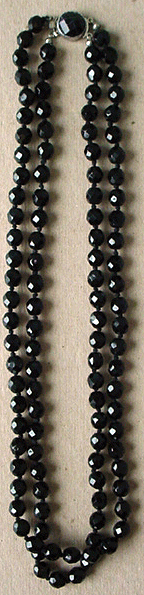 Austrian black crystal necklace