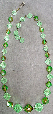 Plastic lucite bead necklace set