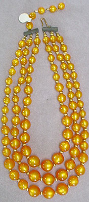Plastic bead necklace