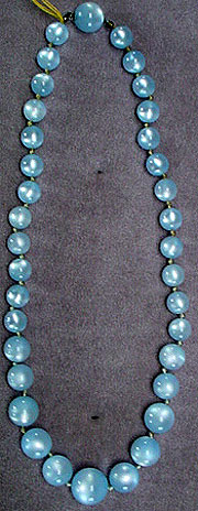 Plastic beaded necklace