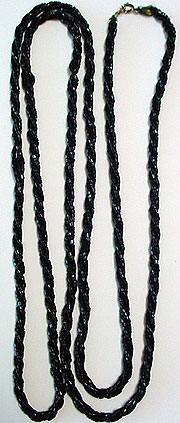 Black bead necklaces