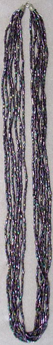 Long seed bead necklace